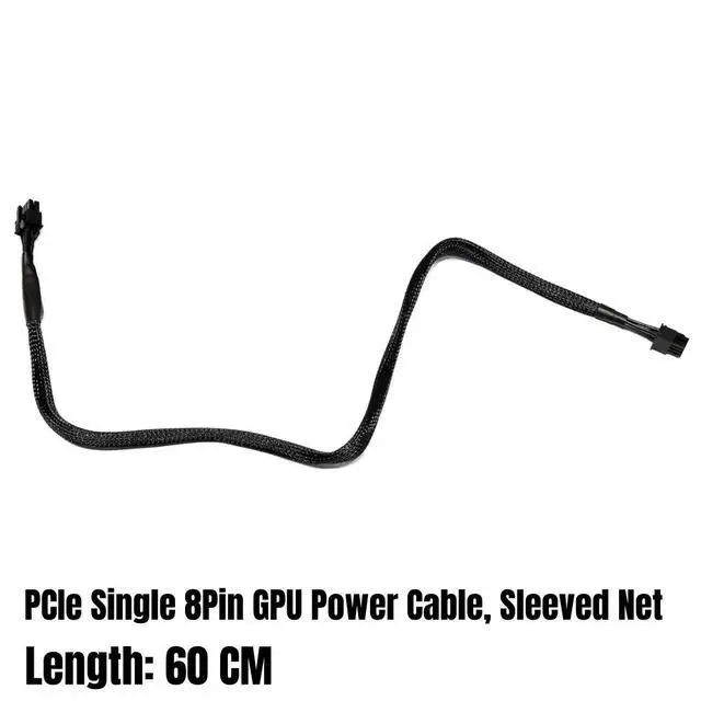 Alt view image 6 of 6 - YEPLOOK PSU 8Pin to 6+2Pin PCIe GPU Power Cable for Seasonic CORE GC-650, GC-550, GC-500 GOLD Modular Power, Braided Nylon Net, 60CM 18AWG