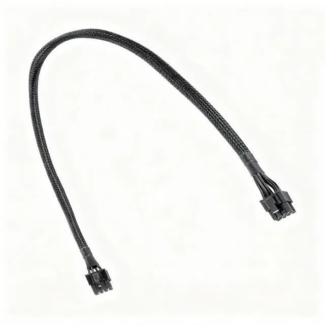 Alt view image 3 of 6 - YEPLOOK PCIe 6+2Pin 8Pin Braided Net, GPU Power Cable for SEASONIC M12II EVO 520W, 620W, 750W, 850W 80+ Bronze Full Modular Power, 18AWG 60CM/23.62inch