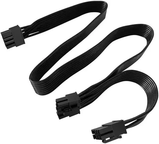 Alt view image 5 of 7 - YEPLOOK PSU 8Pin to Dual 8Pin 6+2Pin PCIe Graphic Card GPU Power Cable for Seasonic CORE GX-650 650W, GX-550 550W, GX-500 500W 80+GOLD Modular Power, 18AWG Flat Cable