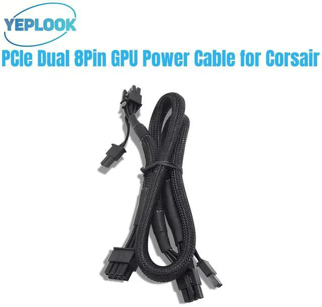 Alt view image 2 of 7 - YEPPLOOK PSU 8Pin to Dual PCIe 8Pin 6+2Pin GPU Power Cable for Seasonic Prime GX-1000, GX-850, GX-750, GX-650 Modular Power, Sleeved Net