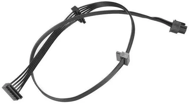 Alt view image 7 of 7 - YEPLOOK 6Pin to 3x SATA Angled, HDD SSD Power Cable for SEASONIC FOCUS PLUS Platinum PX-1000, PX-850, PX-750, PX-650, PX-550 Modular Power