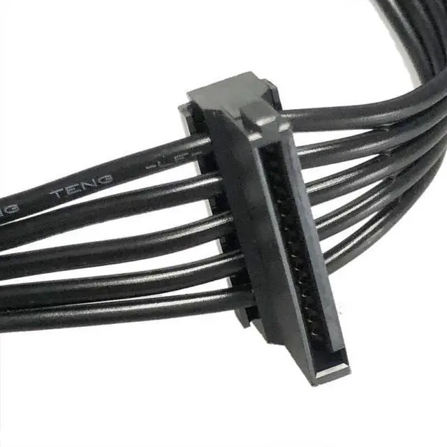 Alt view image 6 of 7 - YEPLOOK 6Pin to 3x SATA Angled HDD SSD Power Cable for Seasonic CORE GM-650, GM-550, GM-500 Semi Modular Power Supply