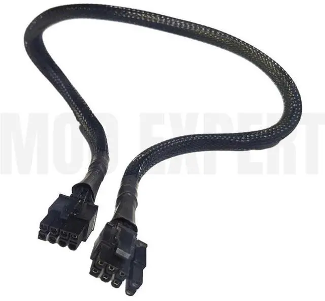 Alt view image 3 of 7 - YEPLOOK PSU 8Pin to PCI-e 8Pin 6+2Pin GPU Power Cable for Seasonic PRIME Gold GX-1300 1300W, GX-1000 1000W, GX-850 850W, GX-750 750W, GX-650 650W Modular Power, 18AWG Sleeved Net 60CM/23.62inch