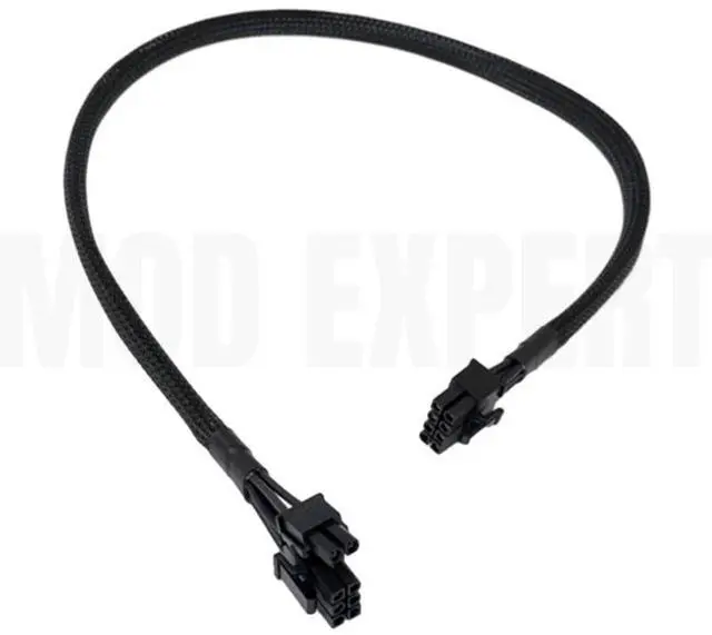 Alt view image 2 of 7 - YEPLOOK PSU 8Pin to PCI-e 8Pin 6+2Pin GPU Power Cable for Seasonic PRIME Gold GX-1300 1300W, GX-1000 1000W, GX-850 850W, GX-750 750W, GX-650 650W Modular Power, 18AWG Sleeved Net 60CM/23.62inch