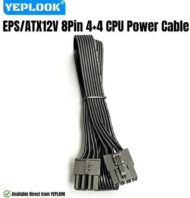 Alt view image 2 of 6 - YEPLOOK EPS/ATX12V 8Pin 4+4 18AWG 60CM, CPU Power Cable for AX1600i, AX1500i, AX1200i, AX860i, AX760i AX-i Modular Power Supply