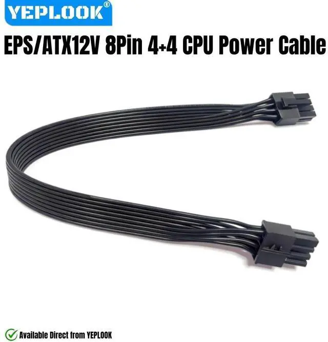 Main image of YEPLOOK EPS/ATX12V 8Pin 4+4 18AWG 60CM, CPU Power Cable for AX1600i, AX1500i, AX1200i, AX860i, AX760i AX-i Modular Power Supply