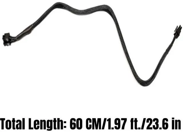 Alt view image 7 of 7 - YEPLOOK CPU Power Cable Sleeved Net, EPS/ATX12V Single 8Pin 4+4Pin for Corsair AX1200 1200W Gold Modular Power, 18AWG Tinned Copper Wire 60 CM/ 23.6in/1.97ft