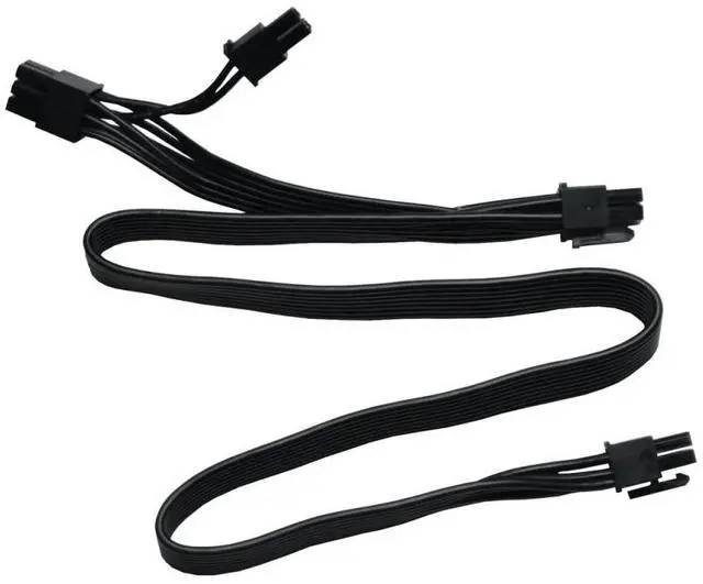 Alt view image 2 of 4 - PCIe 6Pin to 8Pin+8Pin GPU Cable for CoolerMaster Silent Pro Gold 1200W 900W 800W 700W M2 1500W 1000W 850W M1000 M850 M700 M600