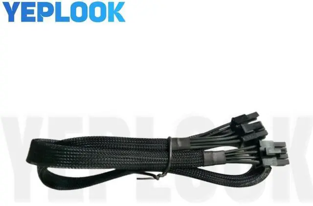 Alt view image 5 of 7 - YEPLOOK PCIe 8Pin 6+2Pin Sleeved Net GPU Power Cable for MSI MAG A750GL A850GL A1000GL A1200GL PCIE5 Modular Powers, 18AWG Tinned Copper Wire 60CM/ 23.6in./1.97ft.