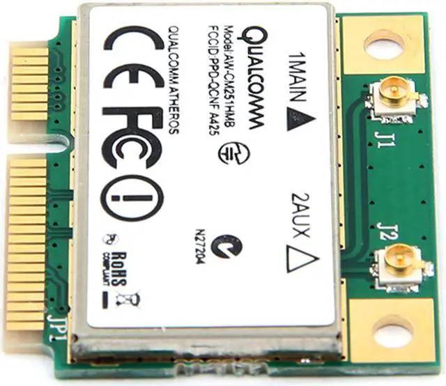 Alt view image 3 of 4 - Dual Band Atheros WiFi Bluetooth Card 433Mbps Qualcomm AW CM251HMB 802.11a/b/g/n/ac 2.4/5G BT 4.0 Combo Wireless Mini PCI E Wlan