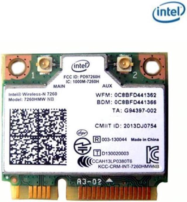 Intel Dual Band Wireless-N 7260 7260HMW NB WLAN WiFi Card Half