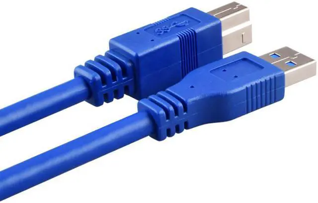 Alt view image 2 of 2 - 1.5M  USB 3.0 Printer Device Cable Type A Male to Type B Male Printer Scanner cable  print connecting line computer Blue