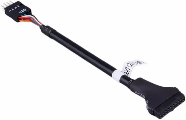 Main image of USB 2.0 9Pin header male to Computer Motherboard USB 3.0 20pin Housing Female extension cable