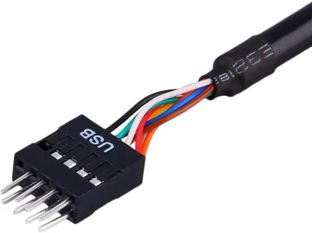 Alt view image 2 of 4 - USB 2.0 9Pin header male to Computer Motherboard USB 3.0 20pin Housing Female extension cable