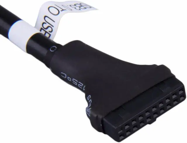 Alt view image 3 of 4 - USB 2.0 9Pin header male to Computer Motherboard USB 3.0 20pin Housing Female extension cable