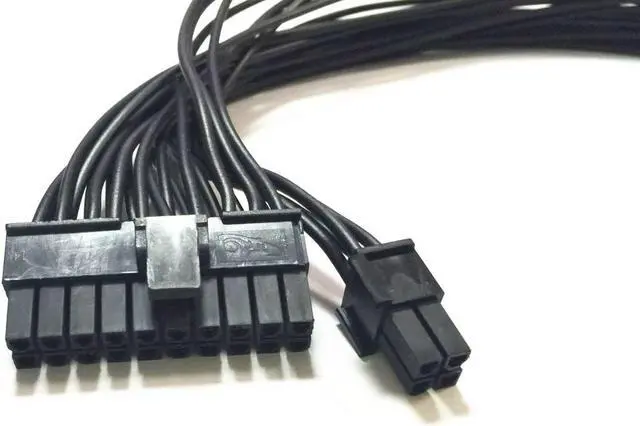Alt view image 3 of 4 - 30cm ATX 24Pin Male to 24(20+4)-Pin male Internal PC PSU Power Supply Cable