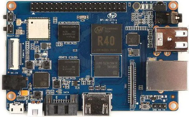 Alt view image 5 of 6 - BPI-M2U Banana Pi M2U BPI-M2 Ultra R40 Quad-Core 2GB RAM + SATA WiFi Bluetooth