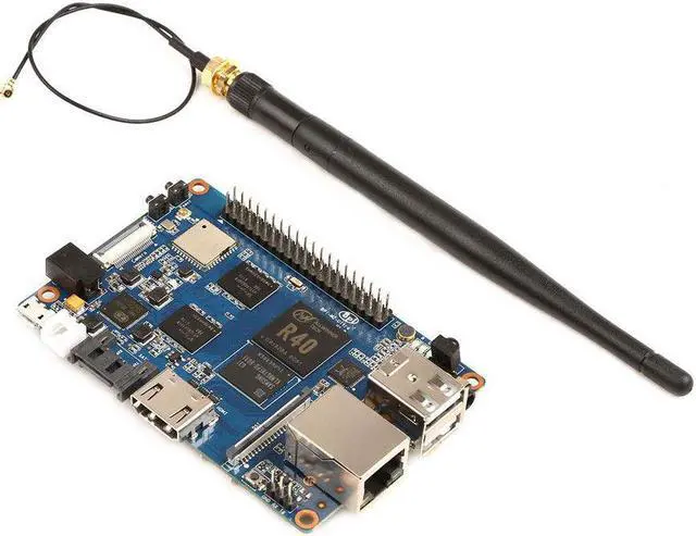 Alt view image 2 of 6 - BPI-M2U Banana Pi M2U BPI-M2 Ultra R40 Quad-Core 2GB RAM + SATA WiFi Bluetooth