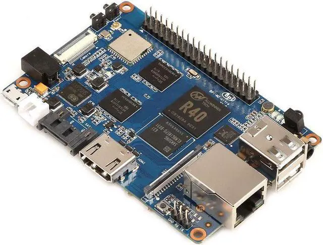 Alt view image 4 of 6 - BPI-M2U Banana Pi M2U BPI-M2 Ultra R40 Quad-Core 2GB RAM + SATA WiFi Bluetooth