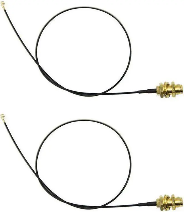 Alt view image 3 of 4 - 2 x 6dBi 2.4GHz 5GHz Dual WiFi RP-SMA Antenna + 2 x 30cm U.fl / IPEX Cable K4K2