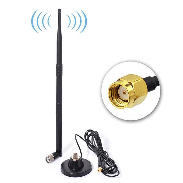 Vecys 2 Antenas 4G LTE Celular 5dBi RP-SMA Antena Macho Compatible Con