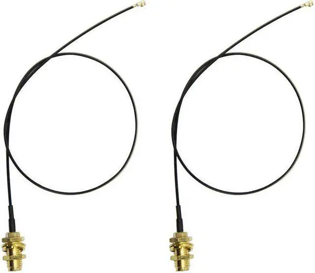 Alt view image 4 of 4 - 2 x 6dBi 2.4GHz 5GHz Dual WiFi RP-SMA Antenna + 2 x 30cm U.fl / IPEX Cable K4K2