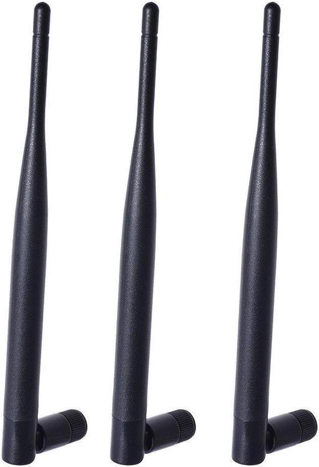 Alt view image 3 of 4 - 3-Pack Dual Band 2.4GHz 5.8GHz WiFi 6dBi RP-SMA Antenna for WiFi Range Extender