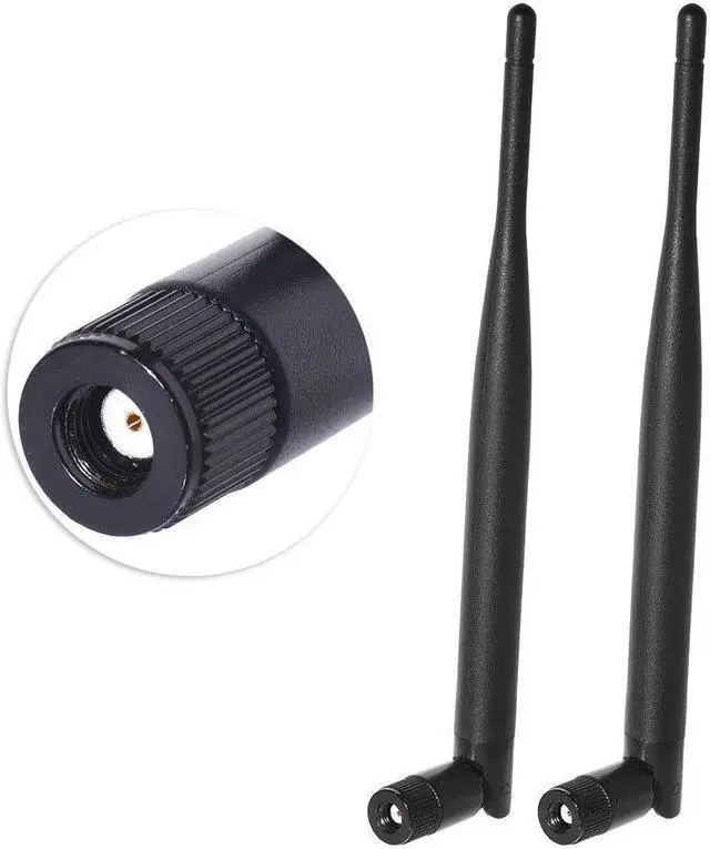 Main image of 2-Pack Dual Band 2.4GHz 5.8GHz 6dBi RP-SMA WiFi Antenna for WiFi Range Extender