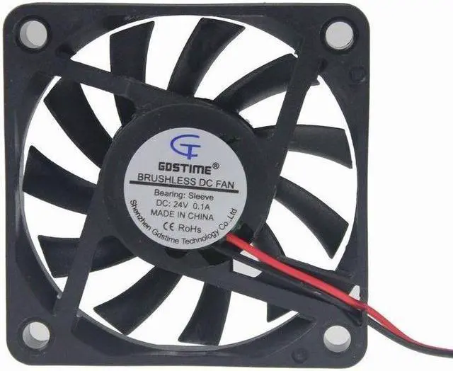 Alt view image 5 of 5 - 24V 6cm 60mm 60x60x10mm 2pin Brushless fan Cooling Cooler Fan
