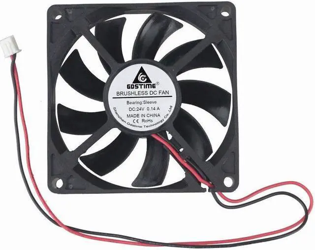 Alt view image 3 of 5 - 24V 8cm 80mm 80x80x15mm 2pin Brushless PC CPU fan Cooling Cooler Fan