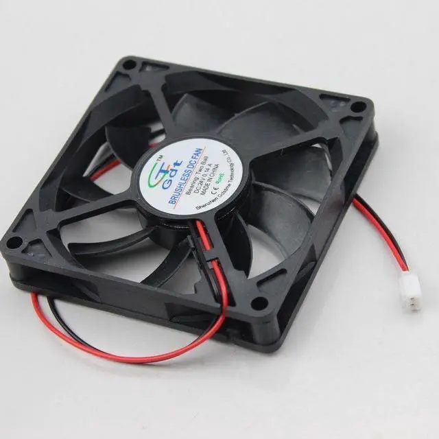 Alt view image 4 of 4 - Ball Bearing 24V 8cm 80mm 80x80x15mm 2pin Brushless fan Cooling Cooler Fan