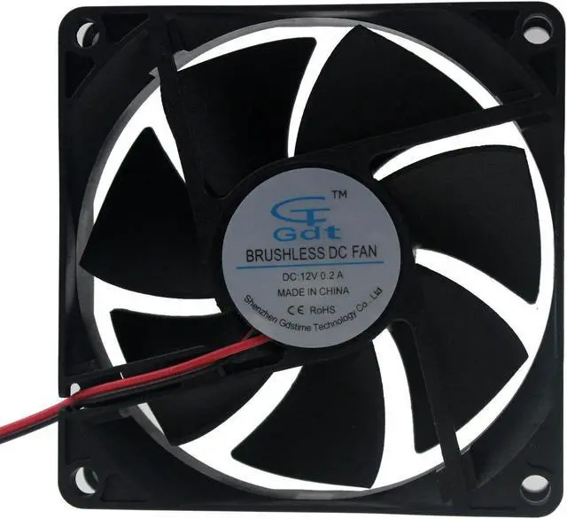 Alt view image 5 of 6 - 12V 0.2A 8cm 80mm 80x80x20mm Brushless PC CPU fan Cooling Cooler Fan 2pin