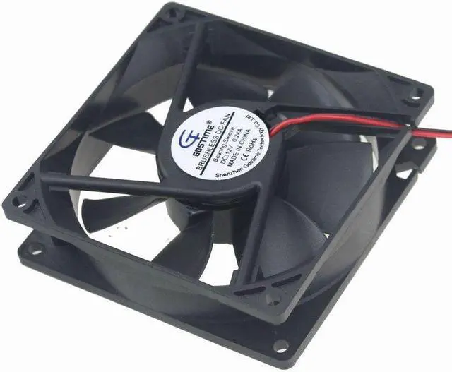 Alt view image 3 of 7 - 2pin 12V 9cm 92mm 92x92x25mm Brushless PC CPU Case Kühlung fan Cooling fan