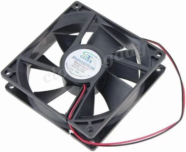 Alt view image 2 of 3 - 2pin 24V 9cm 9225S 92mm 92x92x25mm Brushless PC CPU fan Cooling Cooler Fan