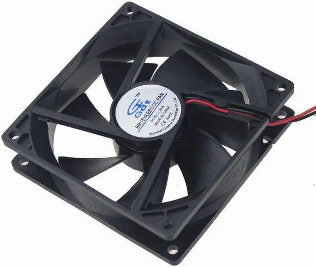 Alt view image 7 of 7 - 9cm 92mm 92x92x25mm fan Fan 5V 0.25A Brushless Cooling Cooler Fan 2pin