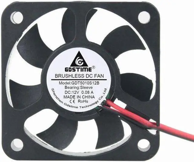 Main image of 12V 5cm 50mm 50x50x10mm 2pin Brushless PC CPU Case fan Cooling Cooler Fan