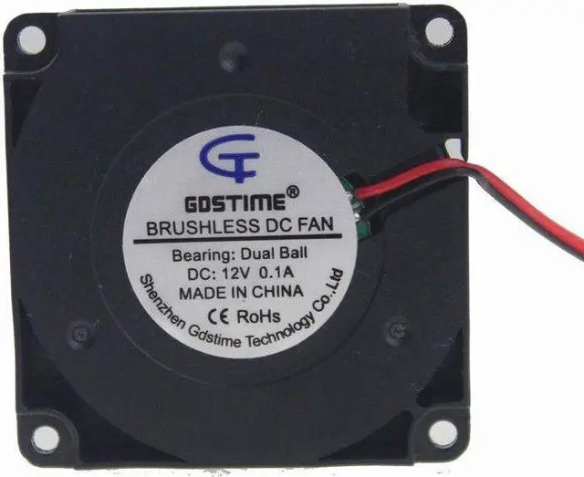 Alt view image 2 of 7 - 4cm 40x40x10mm Ball Bearing 12V Brushless Blower Cooling Fan 2pin