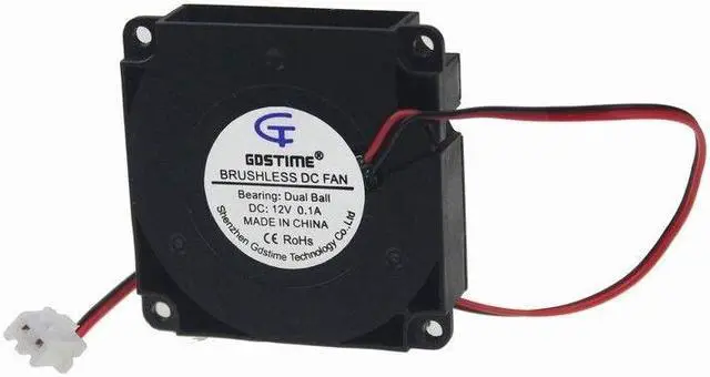 Alt view image 7 of 7 - 4cm 40x40x10mm Ball Bearing 12V Brushless Blower Cooling Fan 2pin