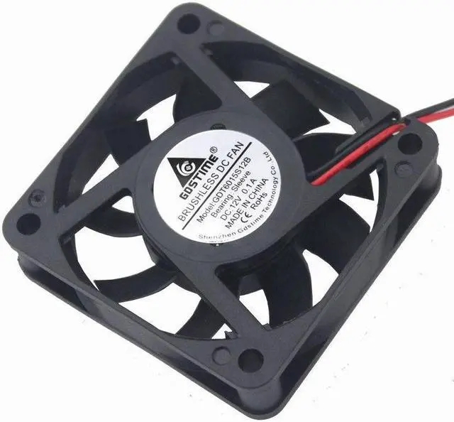 Alt view image 4 of 5 - 12V 6cm 60mm 60x60x15mm Brushless fan Cooling Cooler Fan 2pin 6015S
