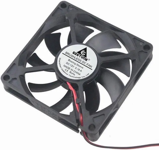 Main image of 12V 8cm 80mm 80x80x15mm 2pin Brushless PC CPU fan Cooling Cooler Fan Silent