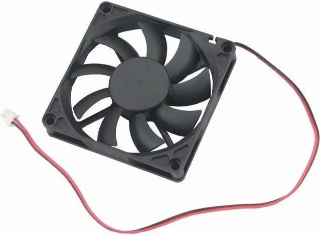 Alt view image 6 of 7 - 12V 8cm 80mm 80x80x15mm 2pin Brushless PC CPU fan Cooling Cooler Fan Silent