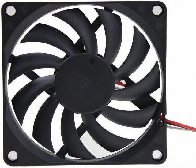 Alt view image 2 of 5 - 3pin 12V 0.16A 8cm 80mm 80x80x10mm Brushless PC CPU Case fan Cooling Fan