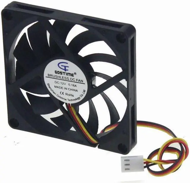 Main image of 3pin 12V 0.16A 8cm 80mm 80x80x10mm Brushless PC CPU Case fan Cooling Fan