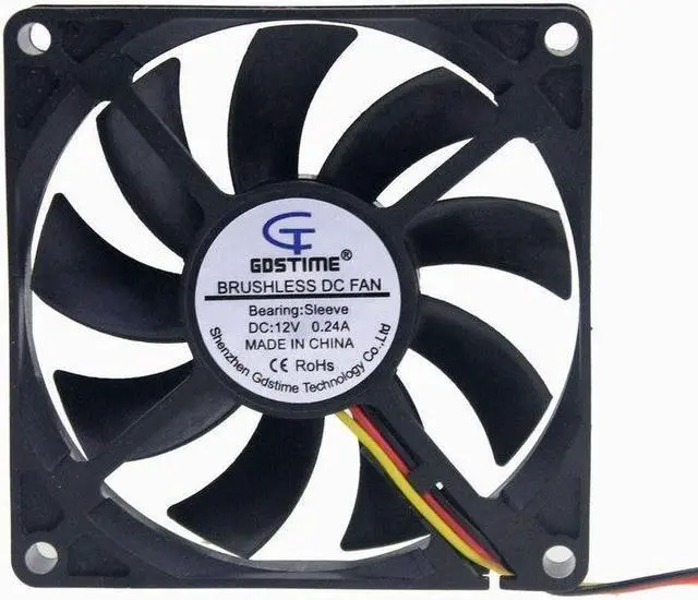 Main image of Silent 3pin 12V 8cm 80mm 80x80x15mm Brushless PC CPU Case fan Cooling Fan