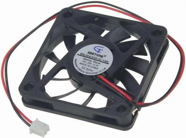 Alt view image 2 of 5 - 24V 6cm 60mm 60x60x10mm 2pin Brushless fan Cooling Cooler Fan
