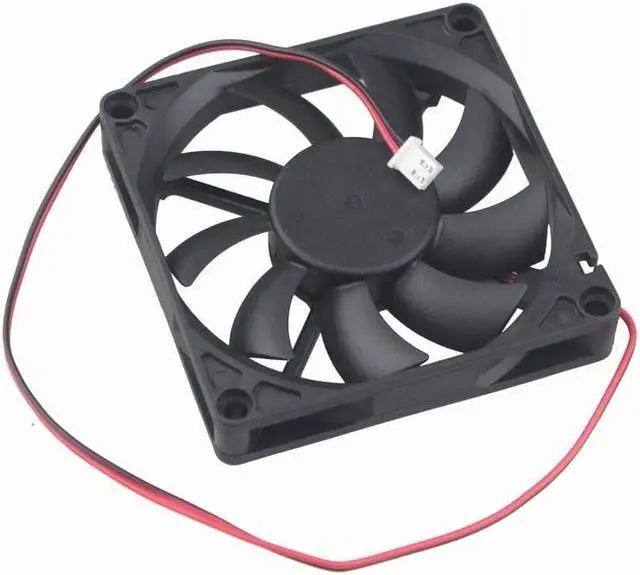 Alt view image 2 of 7 - 12V 8cm 80mm 80x80x15mm 2pin Brushless PC CPU fan Cooling Cooler Fan Silent