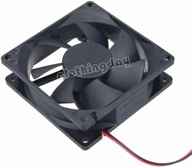 Alt view image 6 of 6 - 12V 8cm 80mm 80x80x25mm Brushless PC CPU Case fan Cooling Cooler Fan 4pin