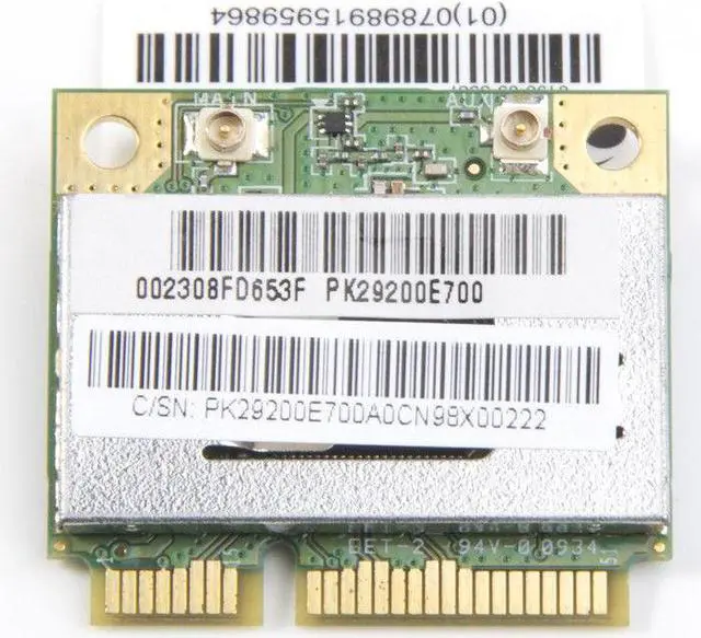 Alt view image 2 of 8 - Atheros AR5B93 Mini PCI-E 300Mbps Wireless Wifi Network BGN Half Size Wlan Card