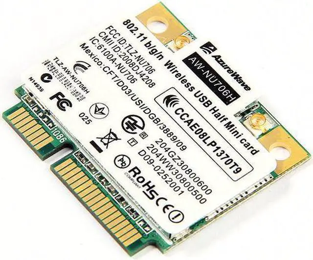 Alt view image 4 of 6 - AW-NU706H RT3070L Wireless Wifi WLAN Half Size Mini PCIe Card 802.11 b/g/n 300M