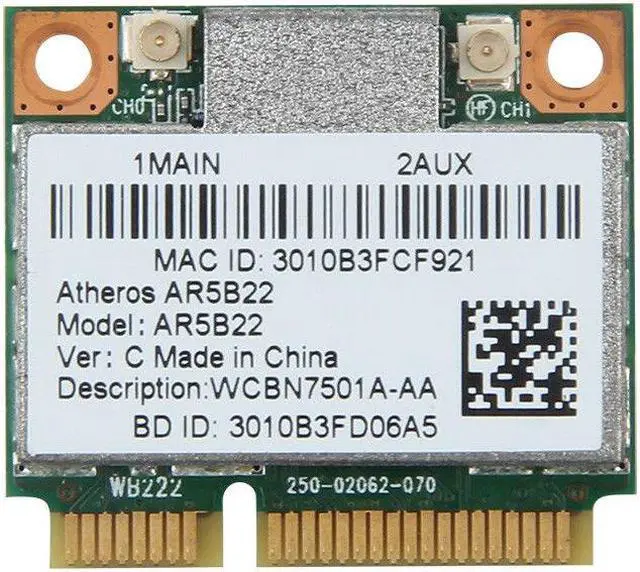Main image of Atheros AR5B22 300M Wireless WIFI Bluetooth 4.0 MINI PCI-E WLAN Card